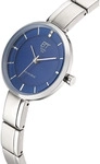 ETT Damenuhr Diamond Lady ELS-12149-32M, analog, Funk, Solar, blaues...