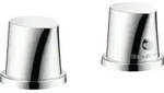 Hansgrohe Axor Starck Organic 2-Loch Thermostat Fertigset Chrom Wannenrandmontage -