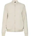 VERO MODA Leichte Bomber Jacke f&uuml;r Alltagslook D&uuml;nner Blouson Gr&ouml;&szlig;e: XS - Beige -