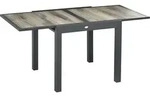 Outsunny Gartentisch, Esstisch f&uuml;r Garten mit Ausziehbarer Tischplatte, Alu -