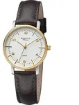 Regent Damen Uhr Lederarmband Leder Armbanduhr Analog dunkelbraun URF1481 -