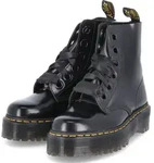 Dr. Martens Damen Plateau Schn&uuml;rboot schwarz - Schwarz - 43
