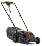 FUXTEC FX-RME33, Schieberasenm&auml;her, 33 cm, 2 cm, 6 cm, 30 l, Metall, Kunststoff