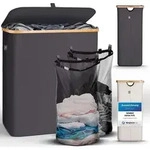 HENNEZ 15909, Badezimmer-Organizer, Grau, Bambus, 140 kg, Deutschland - Grau