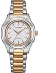 Citizen Damen Uhr FE2116-85A Eco Drive 10ATM - Silber
