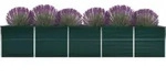 vidaXL Garten-Hochbeet Verzinkter Stahl 400&times;80&times;77 cm Gr&uuml;n - Gr&uuml;n