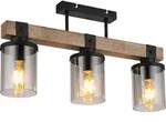 Globo Lighting Deckenleuchte Metall schwarz matt, 3x E27 - Schwarz
