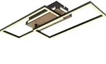 Globo Lighting Deckenleuchte Metall schwarz matt, LED - Schwarz