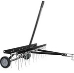 Wiltec Vertikutierer 100 cm f&uuml;r Aufsitzm&auml;her, Rasenl&uuml;fter mit Stahlfedern...