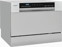 Exquisit 813310401, Exquisit Tischgeschirrsp&uuml;ler GSP206-030D silber | 6 Ma&szlig;gedecke