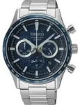 Seiko SSB445P1 Herrenuhr Chronograph Stahl/Blau - Blau