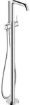 Einhebel-Wannenmischer Tecturis E bodenstehend, Ausladung 194mm chrom chrom - Silber