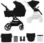 Kinderkraft YOXI 2-in-1 Kinderwagen bis 27 kg - Babywanne & Sportaufsatz - leicht -