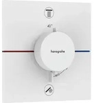 hansgrohe ShowerSelect Comfort E Thermostat, Unterputz, 2 Verbraucher, eckige