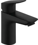 Einhebel-Waschtischmischer 100 LOGIS DN 15 m M AG und QuickClean mattschwarz -