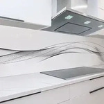 K&uuml;chenr&uuml;ckwand Eleganz 60 x 400 cm, robuste ABS-Kunststoff Platte Monolith mit