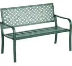 Outsunny 2-Sitzer Parkbank mit Blumenmuster Gartenbank f&uuml;r Garten max. 240 kg -