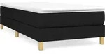 vidaXL Boxspringbettgestell Schwarz 90x200 cm Stoff - Schwarz