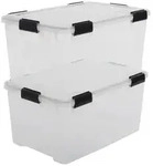 IRIS OHYAMA 2 luftdichte luftdichte AT-L-Boxen - Kunststoff - 50 L - 59 x 39 x...