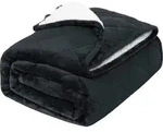 WOLTU doppelseitige Gewichtsdecke, Anti Stress, Anthrazit,150x200,11kg - Grau