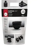 Rayher Gips Gie&szlig;pulver Raysin 250 "schwarz" 4 Kg Beutel - Schwarz