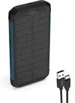 ANSMANN Solar Powerbank 10000mAh, Outdoor Ladeger&auml;t, mit Taschenlampe - Schwarz/Blau