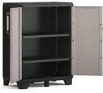 Keter Lagerschrank Niedrig Pro Schwarz und Grau - Grau