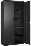 SONGMICS Aktenschrank Mehrzweckschrank, Aufbewahrungsschrank, f&uuml;r Garage - Schwarz