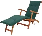 Auflage Deckchair Florence 2147 dunkelgr&uuml;n 190x50x6 cm KETTtex - Gr&uuml;n
