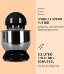 Klarstein K&uuml;chenmaschine, Knetmaschine mit 5L Sch&uuml;ssel, 2000W Profi...
