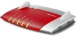 AVM FRITZ!Box 7490 WLAN Router mit integriertem DSL Modem - Rot/Silber