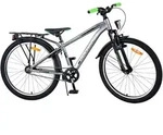 TPFSports Cross Kinderfahrrad - Jungen - R&uuml;cktritt + Handbremse - 24 Zoll - Grau -