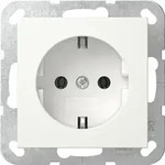 GIRA Steckdose 1f rws glz UP IP20 Schutzkontakt - Wei&szlig;