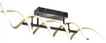 Trio LED-Deckenleuchte Sequence 20,5 x 90 cm warmwei&szlig;-neutralwei&szlig; messing matt