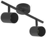 Lindby Deckenspot Jorell, schwarz, 31 cm, 2-flg., GU10 - Schwarz
