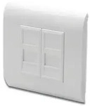 Digitus Leerdose f&uuml;r Keystone Module, Rahmen 80x80mm, Franz&ouml;sischer Typ, RJ-45,