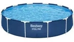 Bestway&reg; Steel ProTM Frame Pool ohne Pumpe &Oslash; 366 x 76 cm, dunkelblau, rund - Blau
