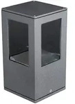 Lucande LED-Sockelleuchte Nicola, 20 cm, anthrazit, IP54 - Schwarz
