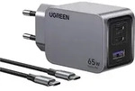 UGREEN Nexode Pro 65W GaN Charger with USB-C Cable - Grau