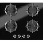 Oranier GKH590, Schwarz, Integriert, 59 cm, Gaskochfeld, 4 Zone(n), 4 Zone(n) -