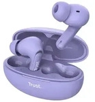 Trust Yavi - TWS kabellose Bluetooth In-Ear-Kopfh&ouml;rer mit Ladetasche & ENC (Violett)