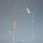 Fischer & Honsel River LED Wandspot flex 4,2W warmweiss schaltbar nickel 30408 -