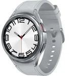 Samsung Galaxy Watch6 Classic - 47 mm - intelligente Uhr mit Band - Hybrid- - Silber