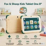 Fox & Sheep Kids Tablet One 8" Android 13 &ndash; 4 GB RAM, 64 GB Speicher