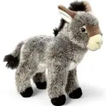 Carl Dick Esel stehend ca. 28cm lang, 27cm hoch 2579 Kuscheltier, Pl&uuml;schtier,
