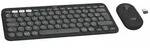 Logitech Pebble 2 Combo, Kabellos, RF Wireless + Bluetooth, Scherenschalter, AZERTY,