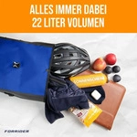 FORRIDER Fahrradtasche wasserdicht f&uuml;r Gep&auml;cktr&auml;ger 22L Volumen -