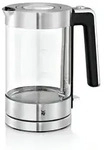WMF 0413150011 LONO Glas-Wasserkocher 1,7 Liter Edelstahl - Silber/Transparent