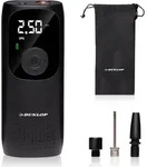 Dunlop Elektrische Luftpumpe Akku Kompressor mit USB-C - Fahrradpumpe alle Ventile -
