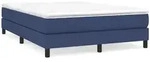 vidaXL Boxspringbettgestell Blau 140x190 cm Stoff - Blau
